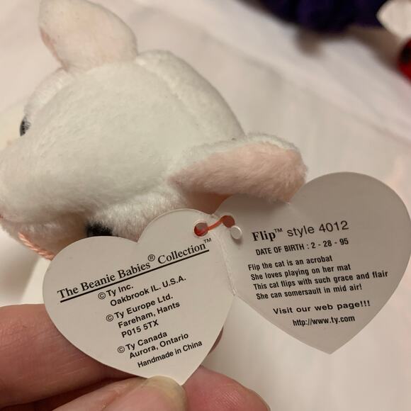 TY BEANIE BABIES - 4 Babies - 1 Princess Bear and 3 Other Animals New with Tags - Picture 8 of 12